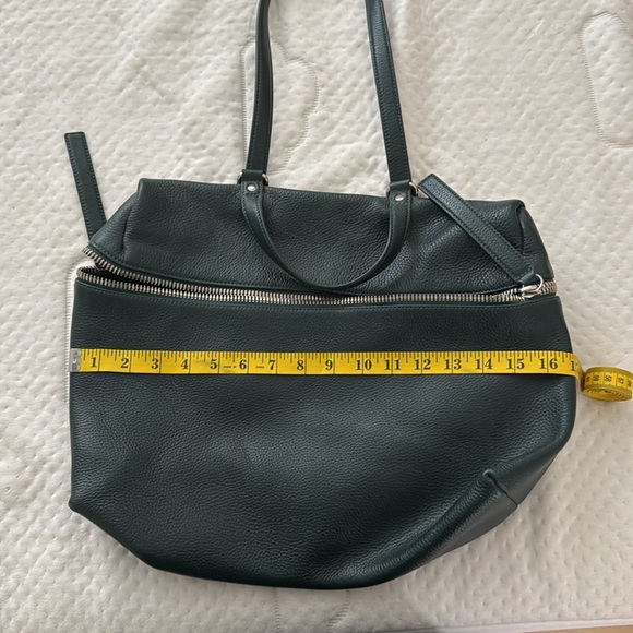 KARA- Forest green leather bag - Picture 7 of 8